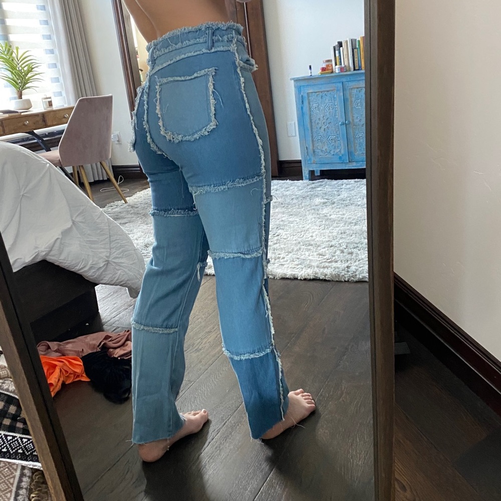 Empty soda patch jeans!👖